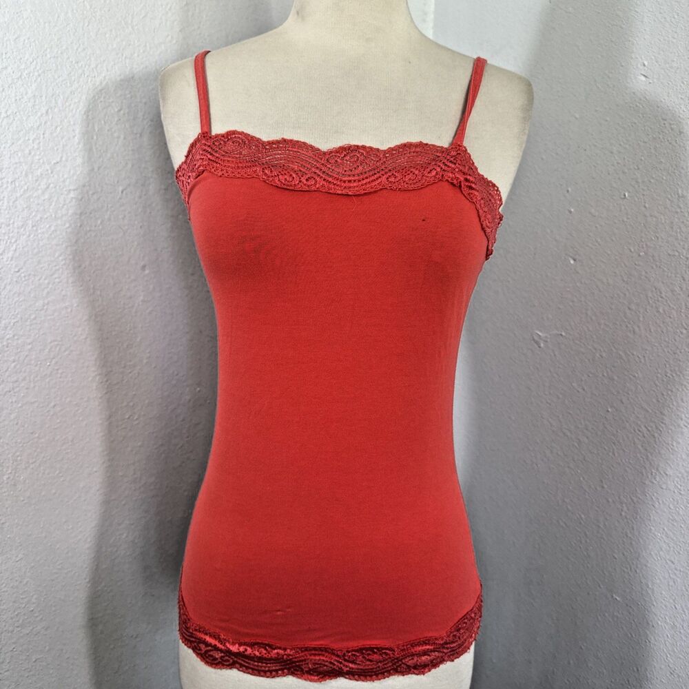 Ann Taylor Tank Top Womens XXS Lace Trim Camisole Feminine Fairy Y2K
